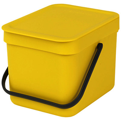 Brabantia Sort & Go Built-In Bin, Yellow, 6L